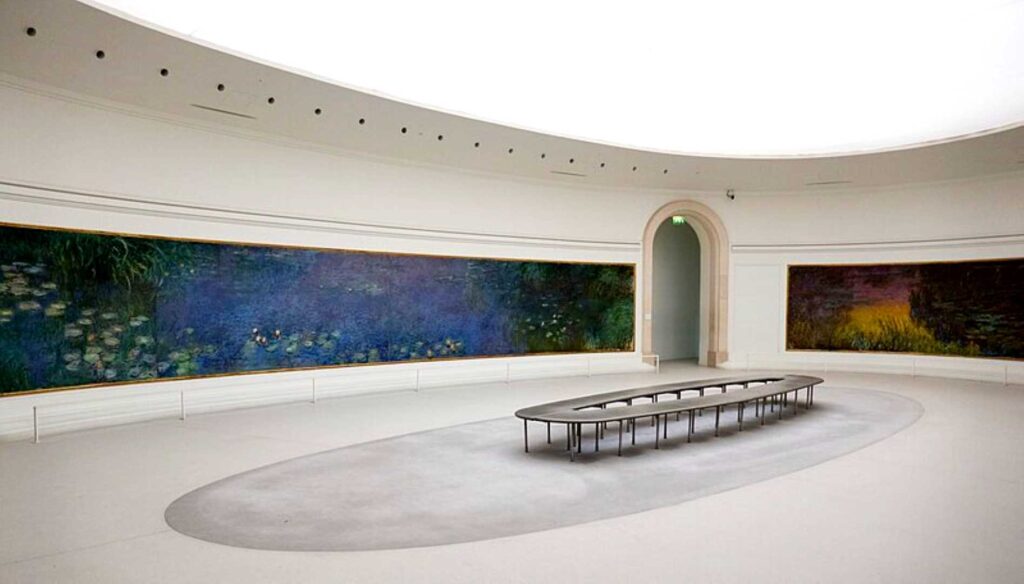 Inside Orangerie Museum in Paris