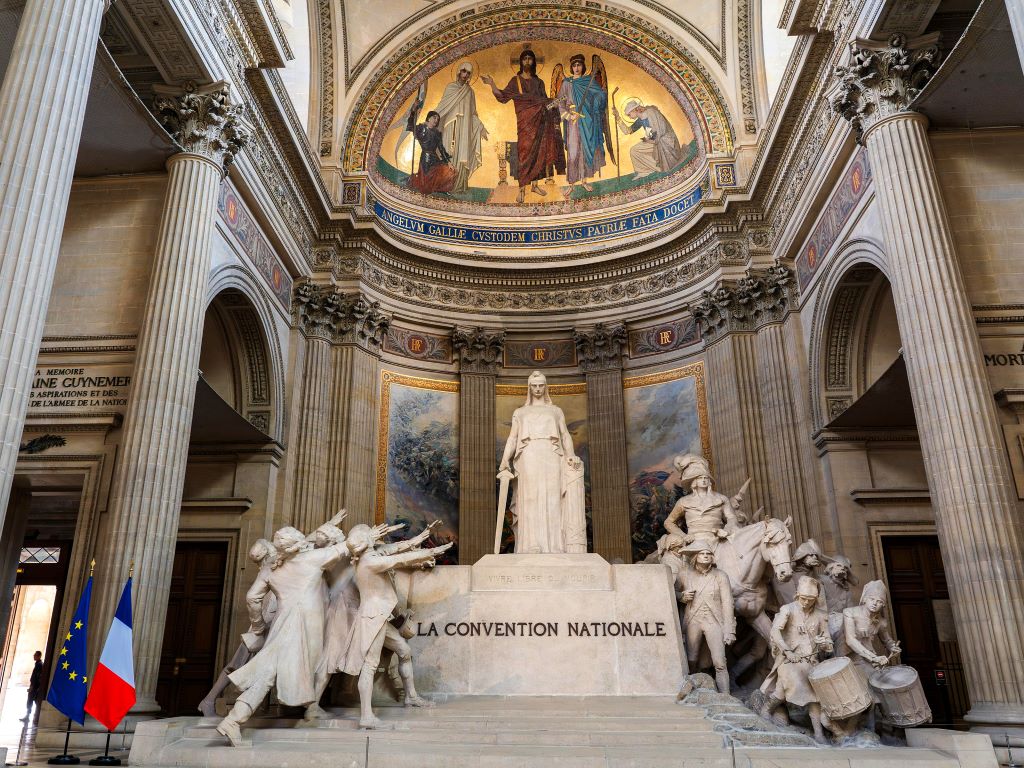 Inside of Panthéon in Paris